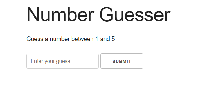 guess randomnumber game